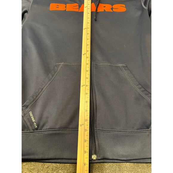 Nike Chicago Bears therma fit NFL team apparel full zip hoodie men’s large - Picture 9 of 9